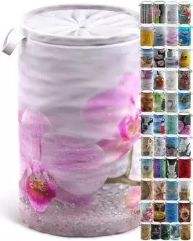 Sanilo Wäschekorb "Blooming" faltbar 60L, Polyester, rosa (81153319-0)