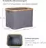 osoltus Nelson Faltbox Wäschekorb Bambus 40cm Grau