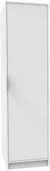 Fackelmann Wäschekorbschrank 1 Tür, weiß, 50x188x65cm (4008033851701)