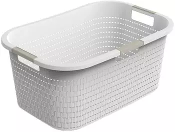Rotho Country Wäschekorb 40L weiß (1040401023)