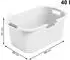 Rotho Country Wäschekorb 40L weiß (1040401023)