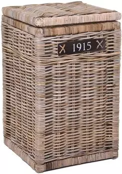 Vivanno MIA W&auml;schetruhe Rattan, natur geflochten, 40x40x65cm (90153110140)