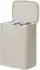 Songmics Wäschesortierer mit Deckel 2 Fächer 160L, beige