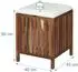 Relaxdays Wäschekorb mit Sitz, Holz, 50L