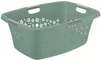Rotho Flowers W&auml;schekorb 50L, Kunststoff, t&uuml;rkis (1756705092)