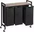 LuxusKollektion Wäschewagen 3 Fächer mit Ablage, Oxford-Gewebe, 3x39,8L