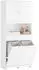 SoBuy BZR215-W Badezimmerschrank mit 2 Wäschekörben, 2 Schubladen und offenem Regal, weiß (BZR215-W)