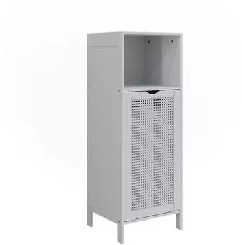 VICCO Liora Midischrank mit Wäschekorb, weiß, 36x98cm (58569)