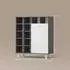 Livinity Fucino Badschrank weiß hochglanz, 78,4x91,6x34cm, 13 Fächer (800001014294)