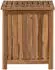 vidaXL Wäschekorb Truhe Teak massiv, natur, 50x35x60cm