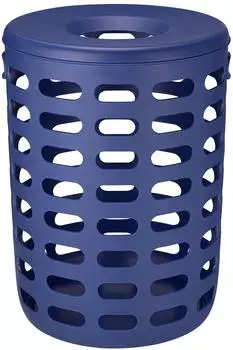 Blomus Korie W&auml;schekorb mit Deckel, Kunststoff, mazarine blue (88L)
