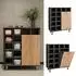 VICCO Fynn Wäscheschrank anthrazit/goldkraft Eiche 78,4x91,6cm (54355)