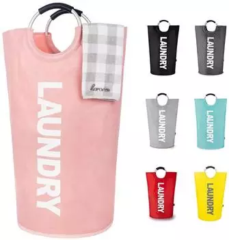 LuxusKollektion Wäschekorb faltbar, wasserdicht, rosa, 90L