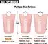 LuxusKollektion Wäschekorb faltbar, wasserdicht, rosa, 90L