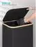 LuxusKollektion Wäschekorb mit Rollen, faltbar, 100L, schwarz, Bambusgriffe