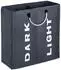 LuxusKollektion Wäschesortierer 2 Fächer faltbar 60L dunkelgrau 600D Oxford (M-60L)