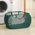 LuxusKollektion Wäschekorb faltbar Pop-Up mit Seitentasche 75L, smaragd, 2er-Set