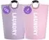 LuxusKollektion Wäschekorb XL 125L faltbar, 600D-Oxford, lila + rosa, 2er-Pack
