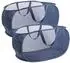 LuxusKollektion Faltbarer Pop-Up Wäschekorb mit Seitentasche, marineblau, 57x36x36cm, 2er-Set