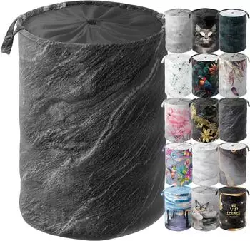 Sanilo W&auml;schekorb Granit, faltbar, rund, 60L