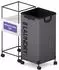 LuxusKollektion Wäschekorb mit Rollen 105L, Metallrahmen, faltbar, grau
