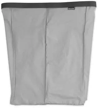 Brabantia Bo W&auml;schekorb-Sack 2x45L, 2 F&auml;cher, grau