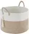 LuxusKollektion Geflochtener Wäschekorb Baumwollseil, braun, 65L (50x33cm)