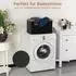 LuxusKollektion Faltbarer Wäschekorb 60L, Bambus & Stoff, schwarz (6586)