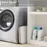 LuxusKollektion Wäschekorb mit Deckel, faltbar, Bambus, 85L, weiß