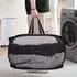 LuxusKollektion Wäschekorb faltbar Pop-Up mit Seitentasche, 75l, schwarz, 2er-Set
