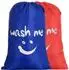 LuxusKollektion Wäschesack faltbar 120L mit Kordelzug, Smiley-Design, 2er-Set
