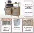 MCW MCW-N83 Badezimmerschrank Bambus, 2 Wäschekörbe, 88x81x33cm (94941)