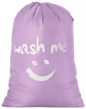 LuxusKollektion Wäschesack faltbar, 120L, violett (61x92cm)