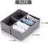 LuxusKollektion Wäschesortierer 3 Fächer 90L & 2 Stoffboxen, faltbar, dunkelgrau