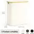 LuxusKollektion Wäschekorb mit Deckel, 3 Fächer, 160L, faltbar, Stoff & Bambus, beige
