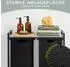 Blumtal Wäschesortierer 2 Fächer, Metall-Rahmen schwarz, Ablage in Beton-Optik