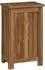 vidaXL Wäschekorb Massivholz Teak, natur, 35x25x60cm