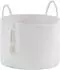 LuxusKollektion Wäschekorb geflochten 65L, Baumwollseil, weiß (50x33cm)