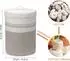 LuxusKollektion Faltbarer Wäschekorb mit Deckel, geflochten, 55L, braun/weiß