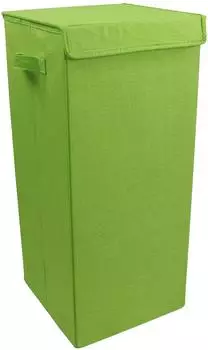 VCM Dreso L W&auml;schekorb Stoffbox mit Deckel, gr&uuml;n