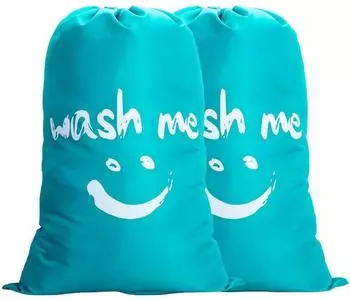 LuxusKollektion W&auml;schesack 120L, faltbar, wasserdicht, blau (2er-Pack)