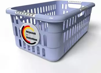 BigDean Wäschekorb 40L mit Softgriffen (1000626)