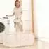 LuxusKollektion Pop-Up Wäschekorb, faltbar, 90L, beige