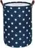 LuxusKollektion Wäschekorb faltbar, rund, blau Sterne, XL (66101)