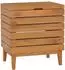 vidaXL Wäschekorb Teak Massivholz 40x30x45cm (289075)