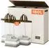 LuxusKollektion Wäschesortierer 3 Fächer mit Deckel 180l, beige (66201)