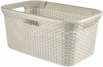 Curver Wäschekorb Rattan 45L creme Curver Wäschekorb Rattan 45L creme