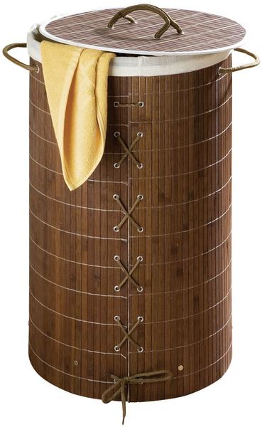 Wenko Bamboo Wäschekorb (17771100) dunkelbraun