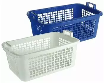 Lockweiler W&auml;schekorb eckig 390/62 farbig sortiert (45 l)