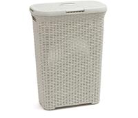 W&auml;schebox Natural Style, Aus Kunststoff, 44 X 27 X 61 Cm, 40l, Creme - Curver